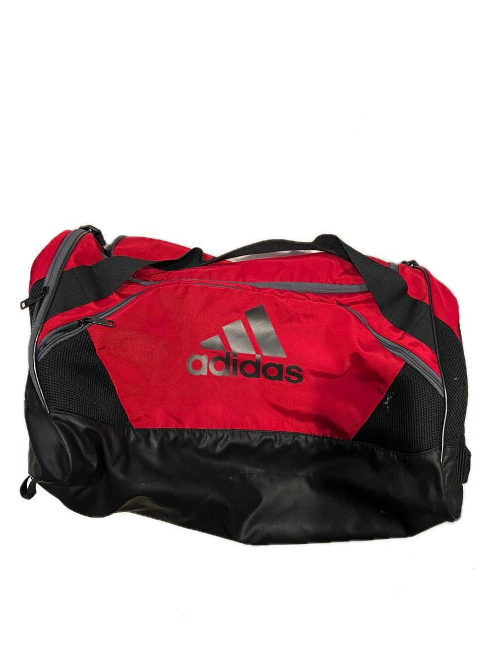 Adidas Defender V Medium 20"x12"x10" Red Black Duffel Bag